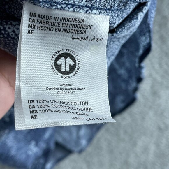 Bar III Slim Fit Stretch Mens Organic Cotton Long Button-Up Shirt Size L 2003 - Picture 4 of 8